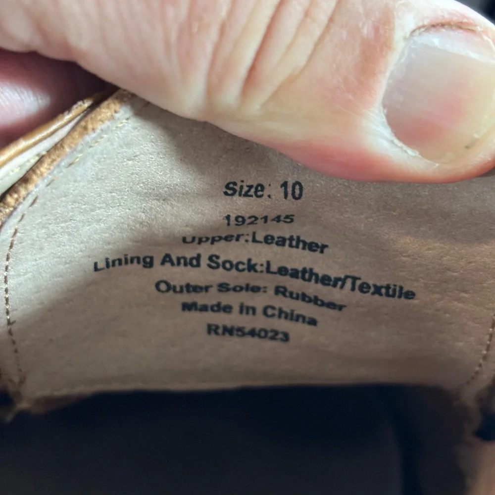 Banana Republic Men's‎ Tan Leather Oxford Dress Shoes Lace-Up Size 10